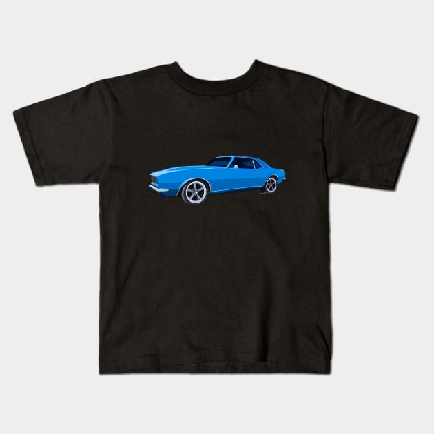 1st Generation Chevy Camaro Kids T-Shirt by vivachas